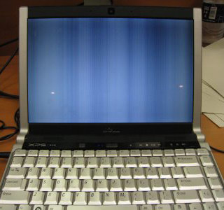 Пример неисправности графического чипа Nvidia G86-630-A2 на ноутбуке Dell XPS M1330 PP25L